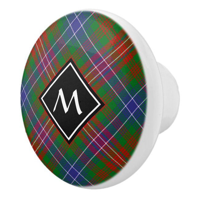 Clan Wilson Modern Tartan Ceramic Knob (Right)