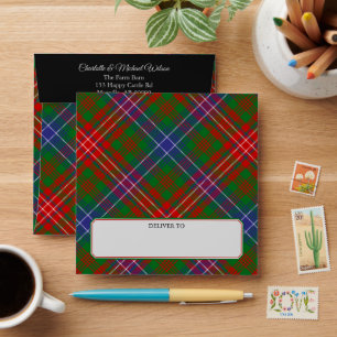 Clan Wilson Modern Tartan Envelope