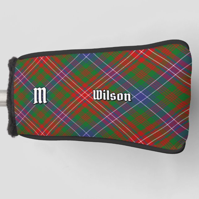 Clan Wilson Modern Tartan Golf Head Cover (Front)