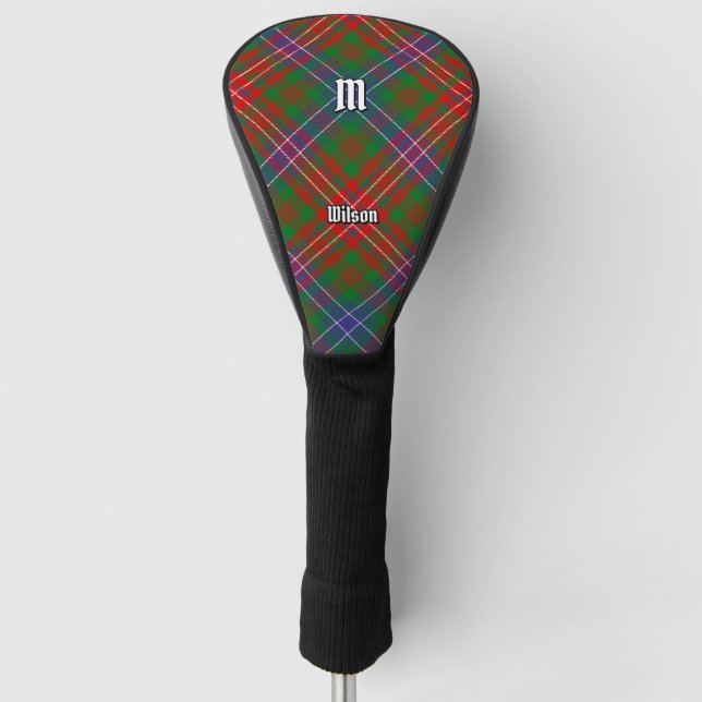 Clan Wilson Modern Tartan Golf Head Cover (Front)