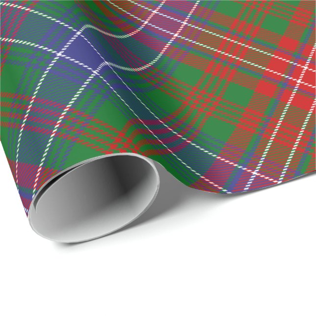 Clan Wilson Modern Tartan Wrapping Paper (Roll Corner)