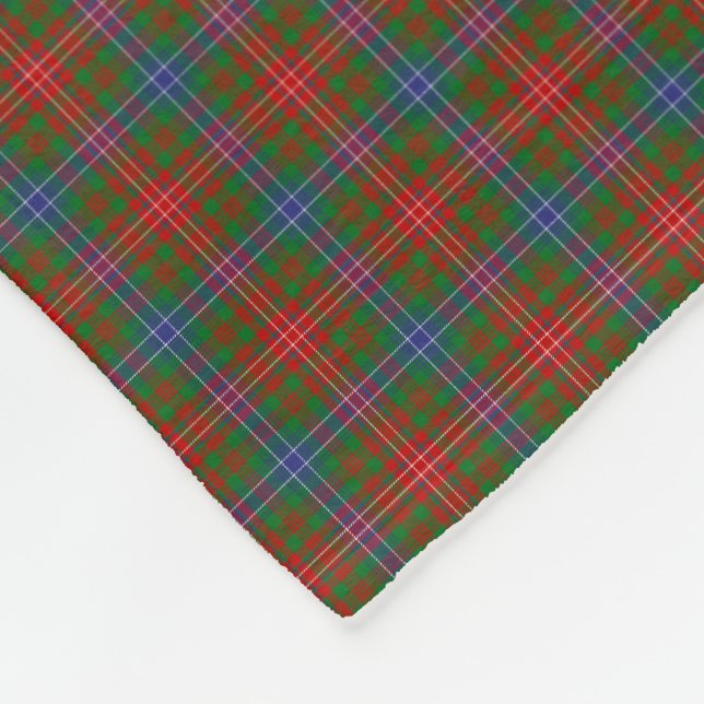 Clan Wilson Tartan Fleece Blanket (Corner)