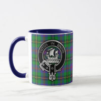 Clan Wood Crest & Tartan Mug
