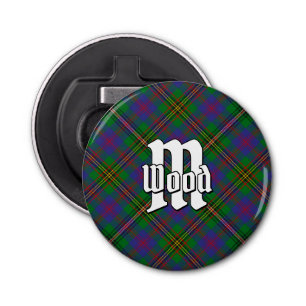 Clan Wood Tartan Bottle Opener