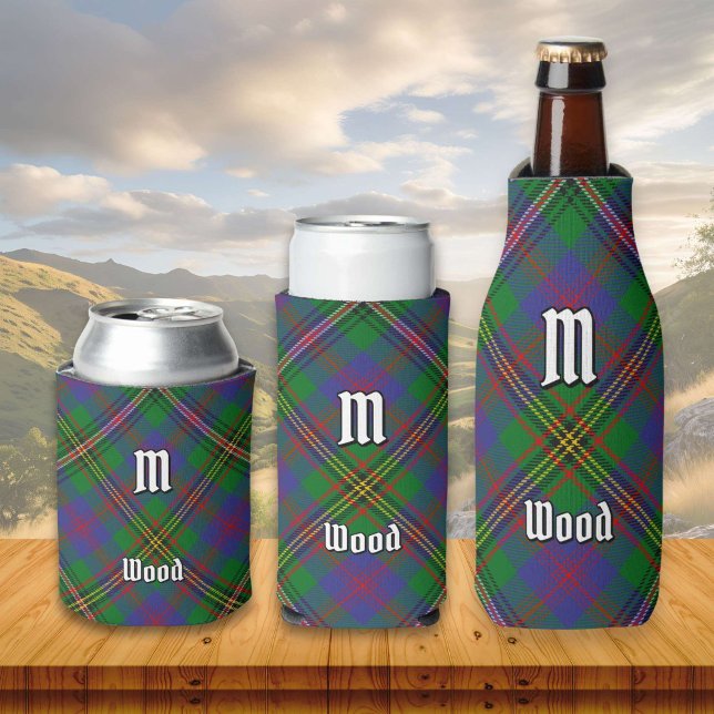 Clan Wood Tartan Can Cooler (Creator Uploaded)