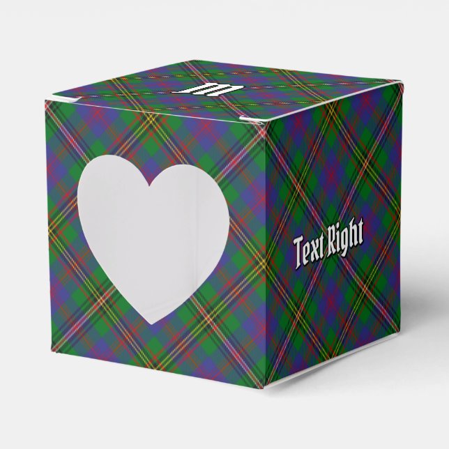 Clan Wood Tartan Favour Box (Front Side)