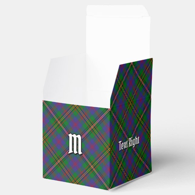 Clan Wood Tartan Favour Box (Opened)