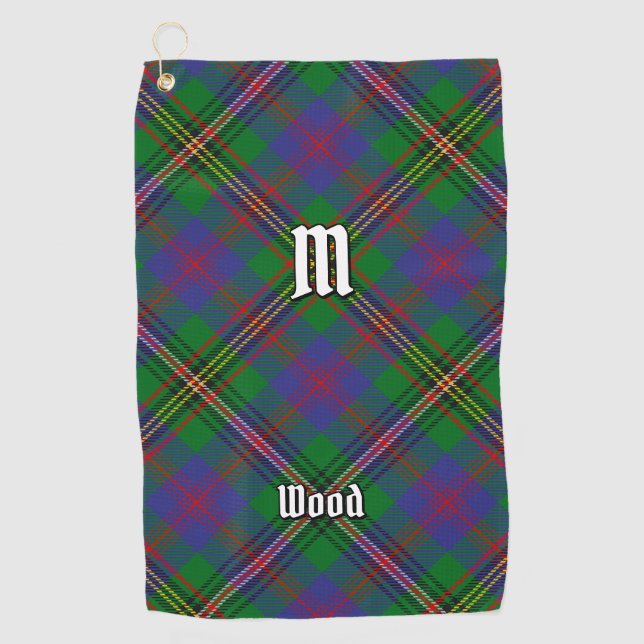 Clan Wood Tartan Golf Towel (Front)