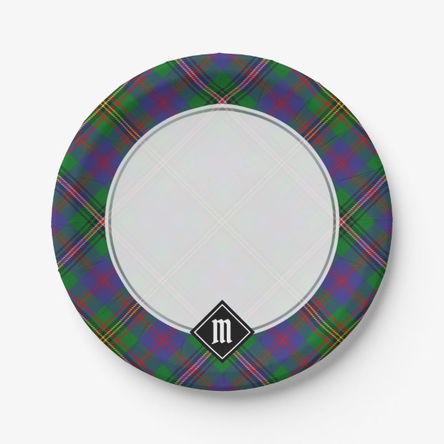 Clan Wood Tartan Paper Plate (Front)