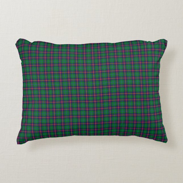 Clan Young Tartan Plaid  Decorative Cushion (Front)