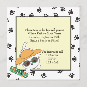 Clancey Goes on a Trip Invitation
