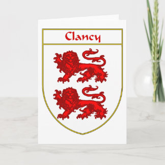 Clancy Coat of Arms/Family Crest Holiday Card