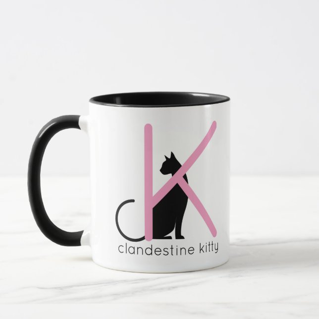 Clandestine Kitty Mug (Left)