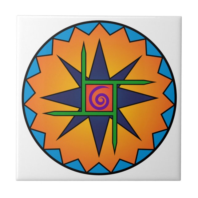 Clann Bhride Emblem Ceramic Tile (Front)