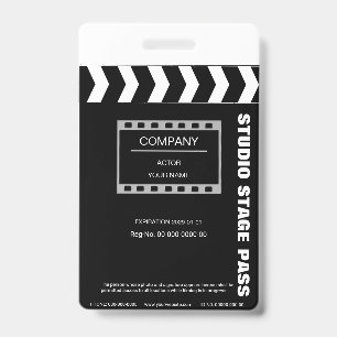 Clapboard ID Badge