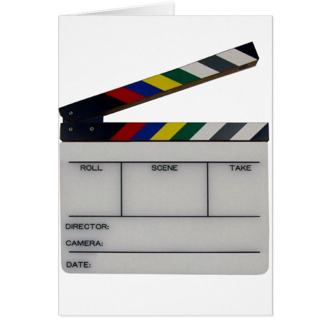 Clapboard movie filmmaker slate (Front)