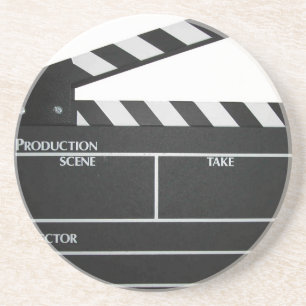 Clapboard movie slate clapper film coaster