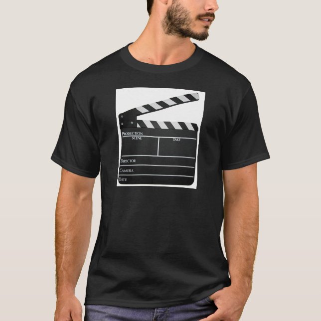 Clapboard movie slate clapper film T-Shirt (Front)