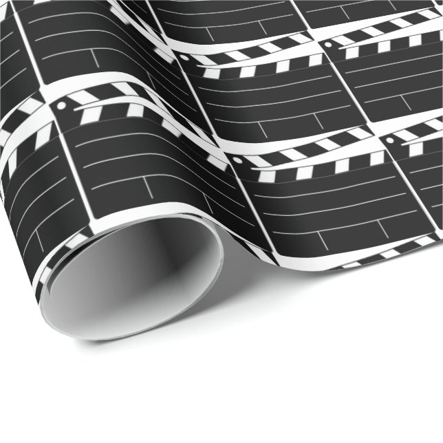 Clapboard pattern movie wrapping paper (Roll Corner)