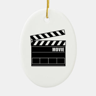 Clapper Board Ceramic Tree Decoration