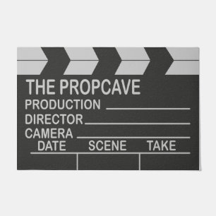Clapper Board Mat, Movie Room  Doormat