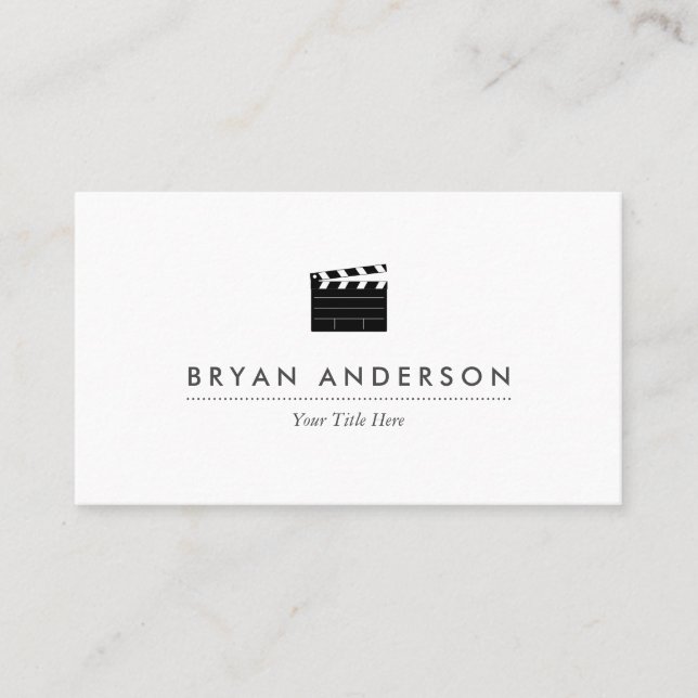 Clapperboard Business Card (Front)