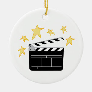 Clapperboard Ceramic Tree Decoration