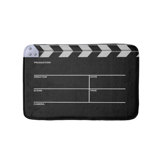 Clapperboard Cinema Bath Mat (Front)