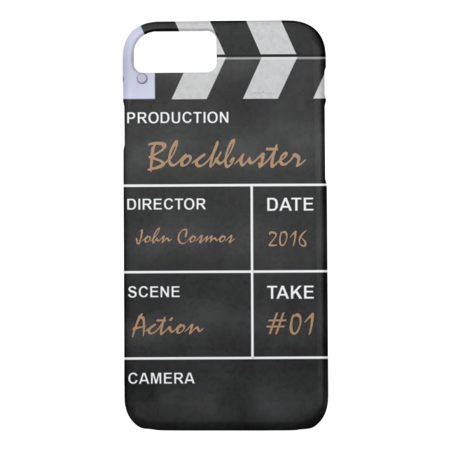 Clapperboard cinema "Blockbuster" Case-Mate iPhone Case (Back)