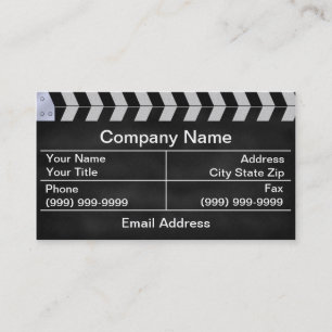 clapperboard cinema business card
