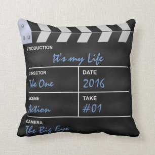 Clapperboard cinema "It's my Life" Cushion