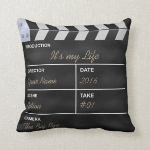 Clapperboard cinema "It's my Life" Cushion