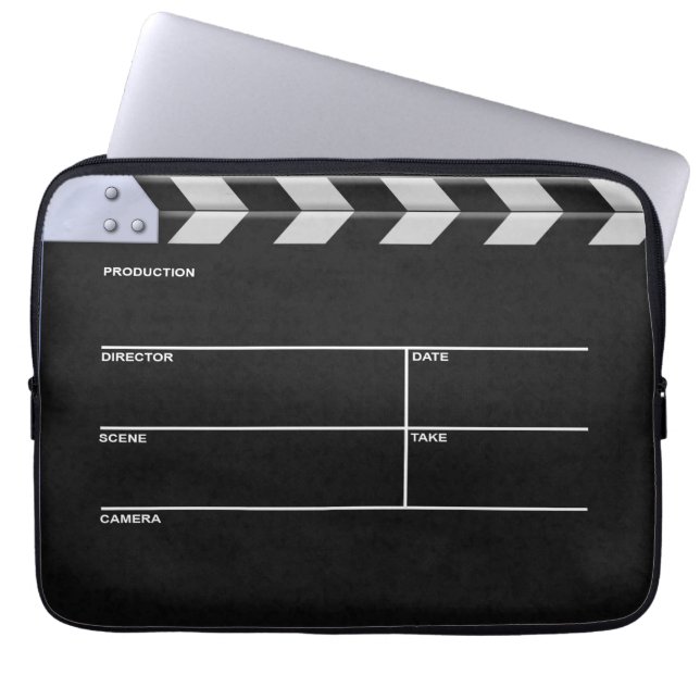 Clapperboard Cinema Laptop Sleeve (Front)