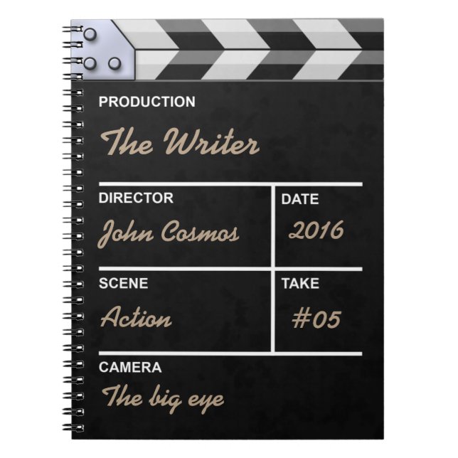 clapperboard cinema notebook (Front)