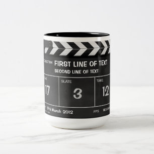 CLAPPERBOARD CLASSIC mug with your text