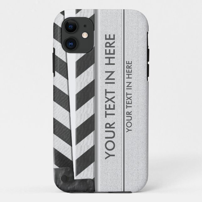 Clapperboard iPhone 5 case - with your text (Back)