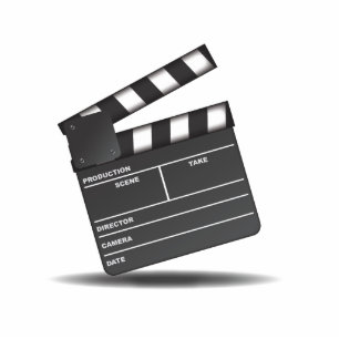 Clapperboard Standing Photo Sculpture