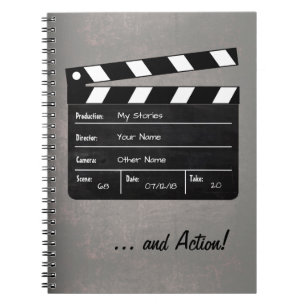 Clapperboard with Your Text! Notebook