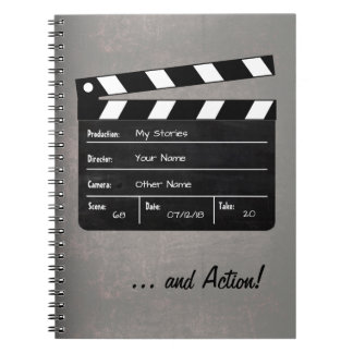 Clapperboard with Your Text! Notebook