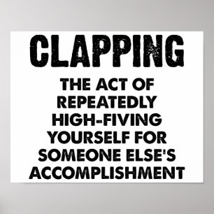 Clapping Funny Poster