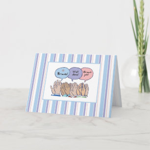 Clapping Hands, Job Well Done Card