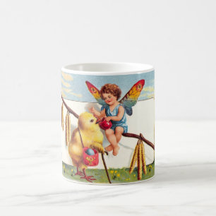 Clapsaddle: Easter Fairy with Chicken Coffee Mug