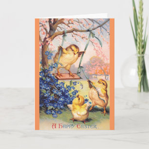 Clapsaddle: Swinging Biddy Holiday Card