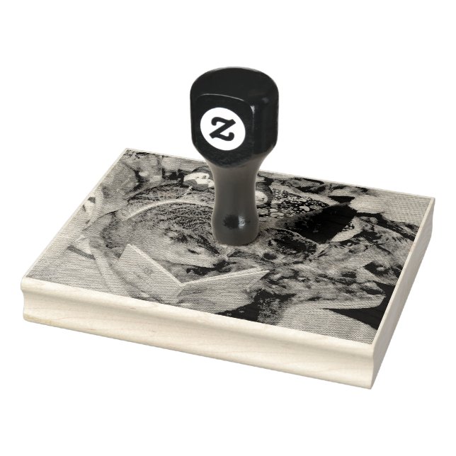 Clara and Maude Groundhog Christmas Rubber Stamp (Stamp)