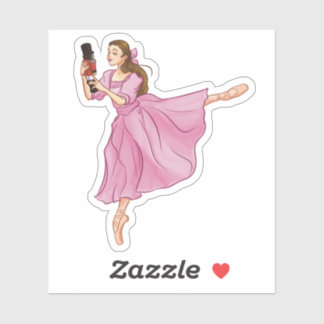Clara And The Nutcracker Ballerina Ballet Sticker