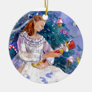Clara and the Nutcracker Ceramic Tree Decoration