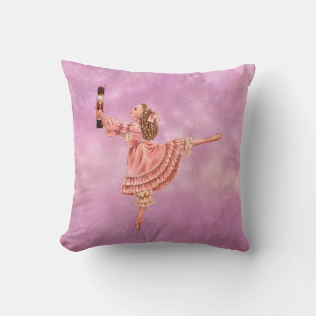 Clara and the Nutcracker Pillow (Front)