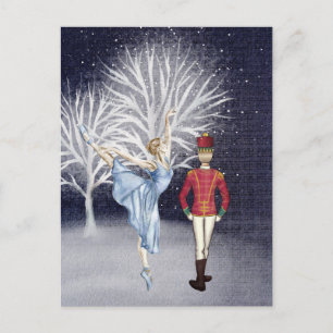 Clara and the Nutcracker Prince the Land of Snow Holiday Postcard