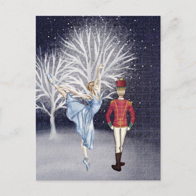 Clara and the Nutcracker Prince the Land of Snow Holiday Postcard (Front)