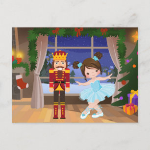Clara and the Nutcracker the Stahlbaum House Holiday Postcard